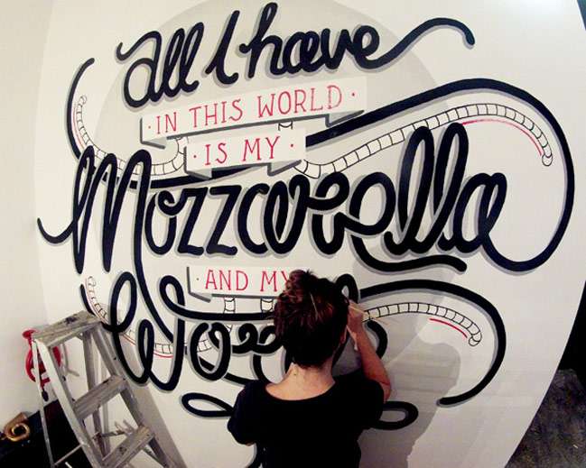 Lettering. ilustración © Georgia Hill I Makamo